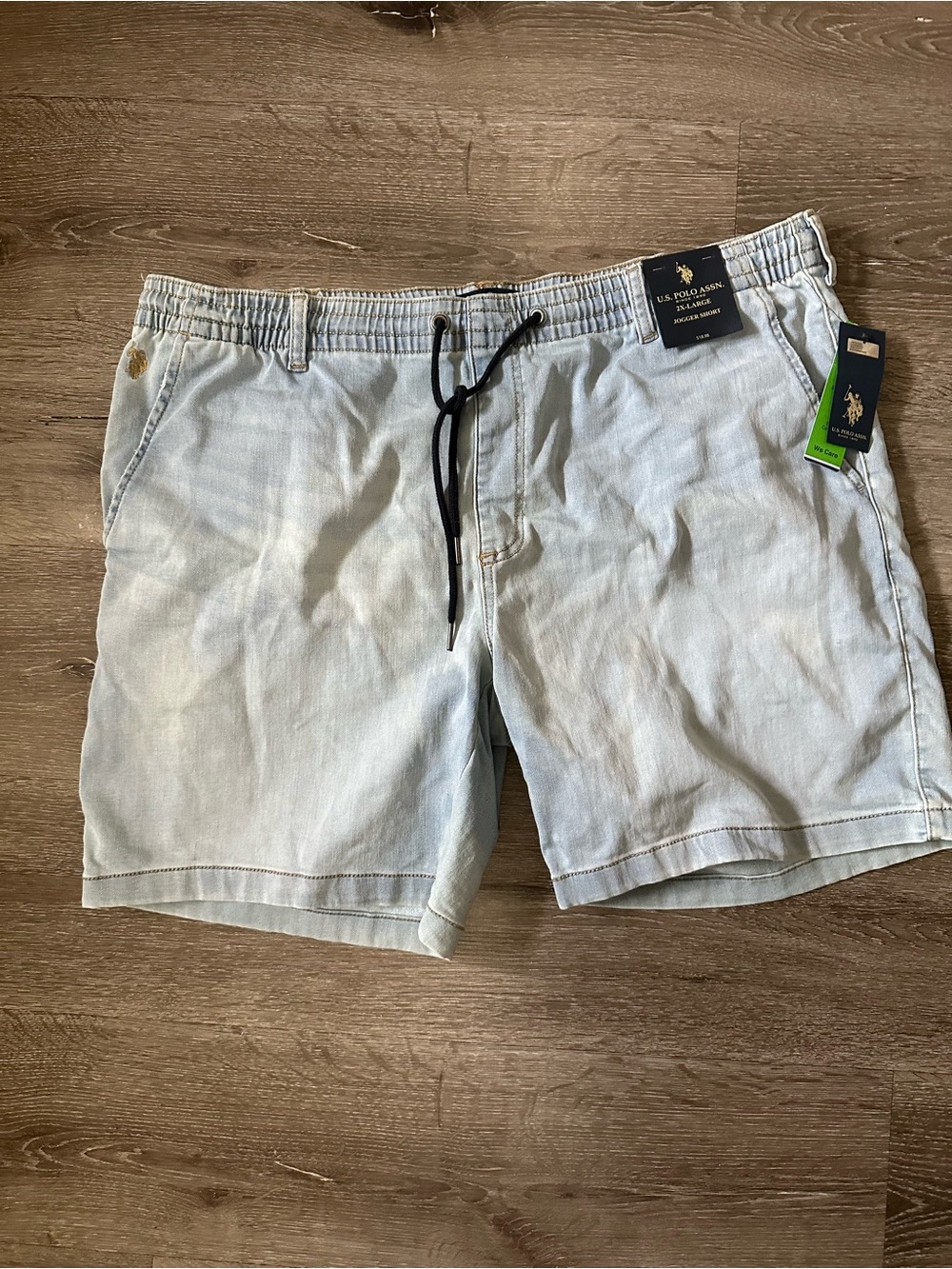 U.S. Polo Assn. Light Blue Men’s Hybrid Drawstring Shorts